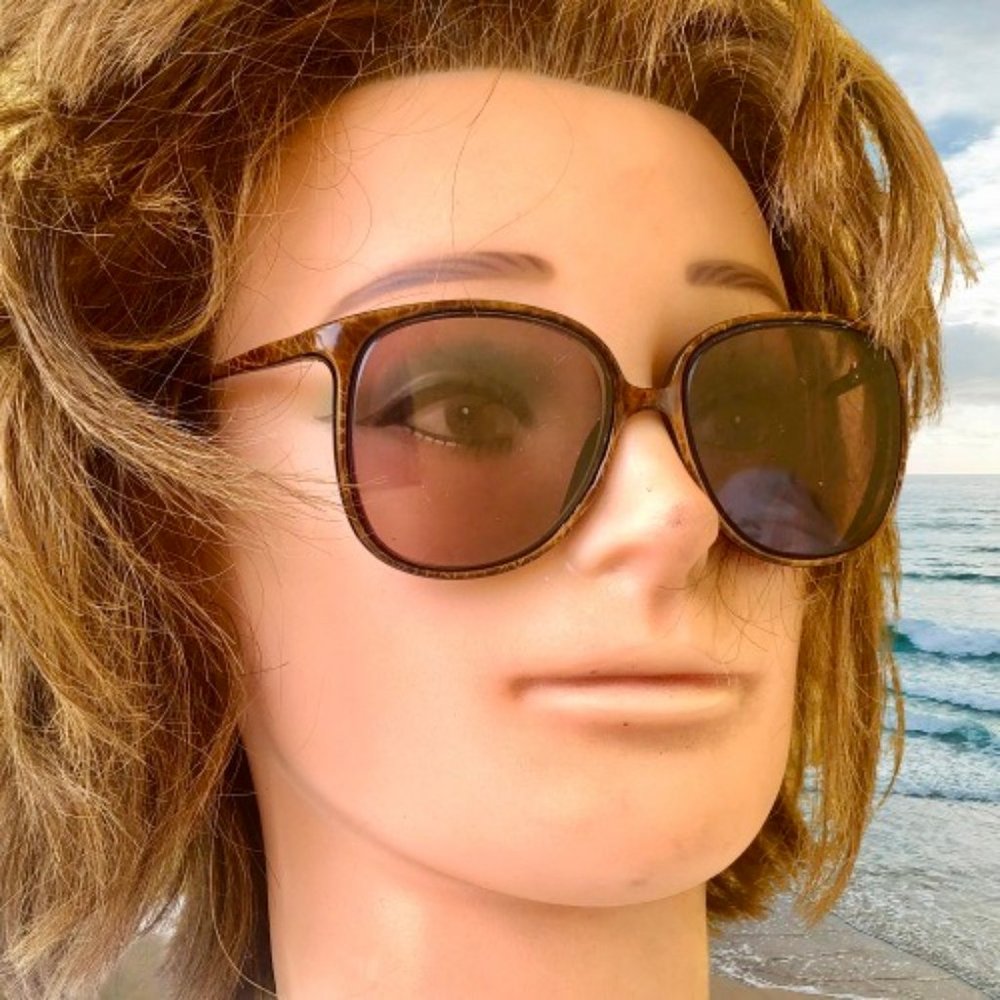 L'AMY France Eyeglasses FRAME ONLY Brown Marbled BOSTON 51 03 135mm 2003 Womens